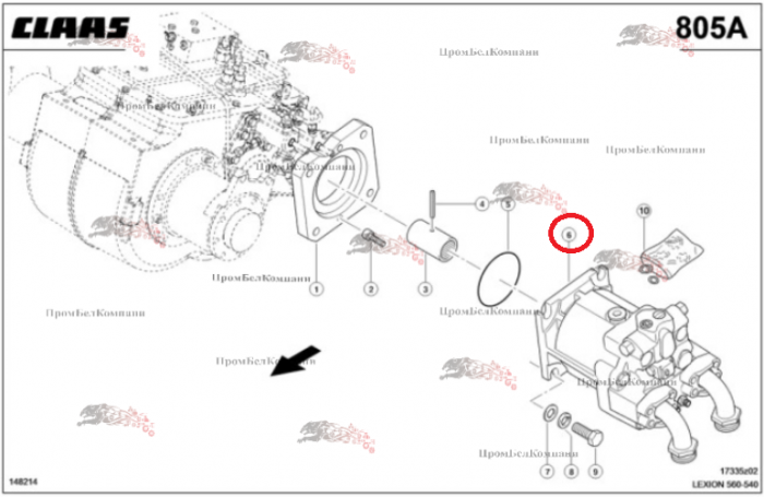 Фото гидромотор 0007719161 для комбайна claas lexion 560