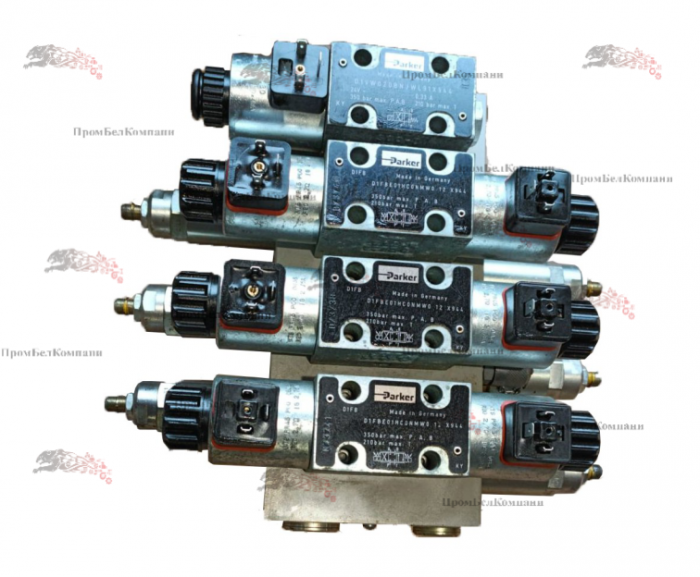 Картинка гидрораспределитель 3-х секционный parker d1fbe01hc0nmw0 12 x944 + d1vw020bnjwl91x944 для log max 5000d / 5000v / 5000