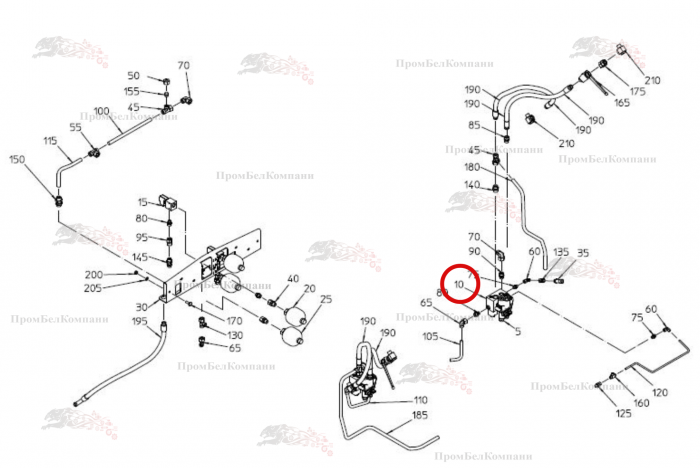 Картинка запчастей: Клапанный блок EHR B92.05917 для свеклоуборочного комбайна Grimme Rexor 620/630