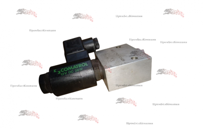 Картинка гидравлический клапан comatrol edh 06/nc-dg в сборе с электромагнитной катушкой comatrol 12v dc 26w / гидроклапаном edh06/nc