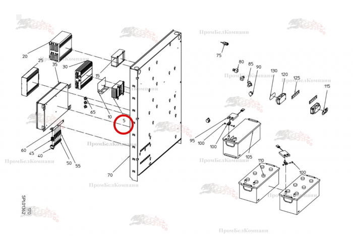 Картинка запчастей: Распределительная коробка B94.03865 для свеклоуборочного комбайна Grimme Rexor 620/630