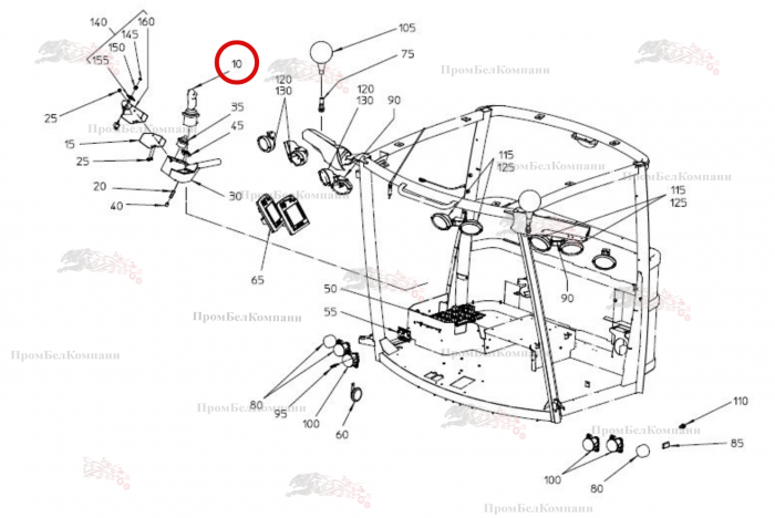 Картинка запчастей: Джойстик B94.02420 для свеклоуборочного комбайна Grimme Rexor 620/630