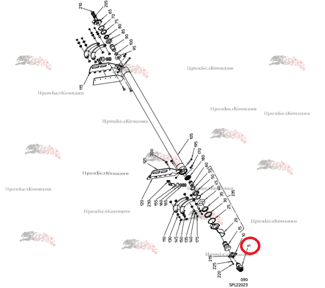 Картинка запчастей: Гидромотор Sauer Danfoss OMPW 160 B92.05524 для свеклоуборочного комбайна Grimme Rexor 620/630