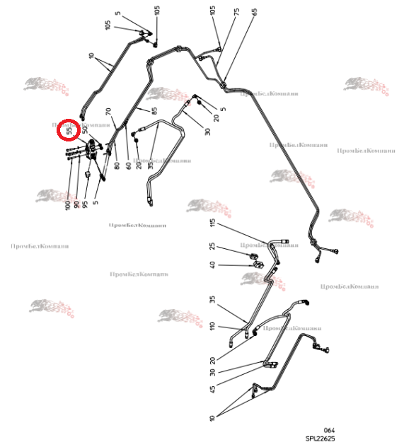 Картинка запчастей: Клапан 4/3-ходовой CL02 B92.04581 к свеклоуборочному комбайну Grimme Rexor 620/630