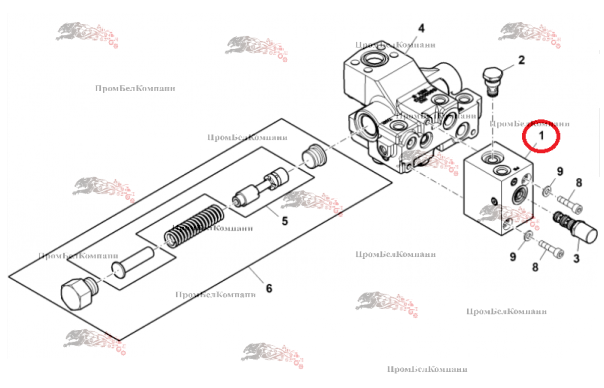 Картинка коллектор john deere re320603 для трактора 7200r, 7210r, 7215r, 7230r, 7250r, 7270r, 7290r, 7310r