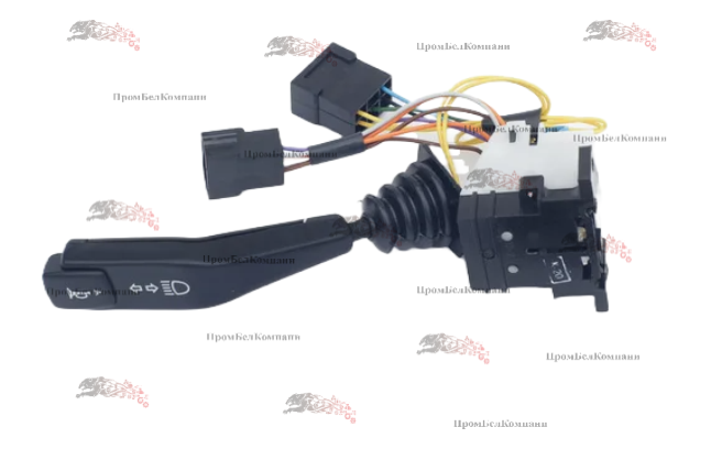 Картинка переключатель подрулевой 3912.3769 с проводами для амкодор  (аналог пкп-1)