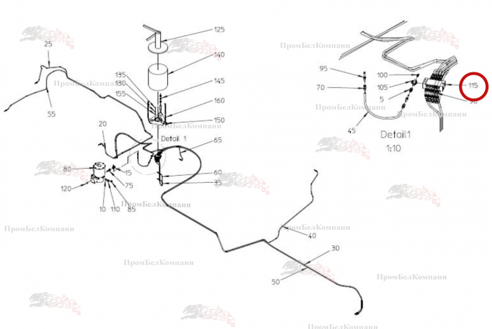 Картинка запчастей: Распределитель VPKM-5-07982 B92.50689 для свеклоуборочного комбайна Grimme Rexor 620/630