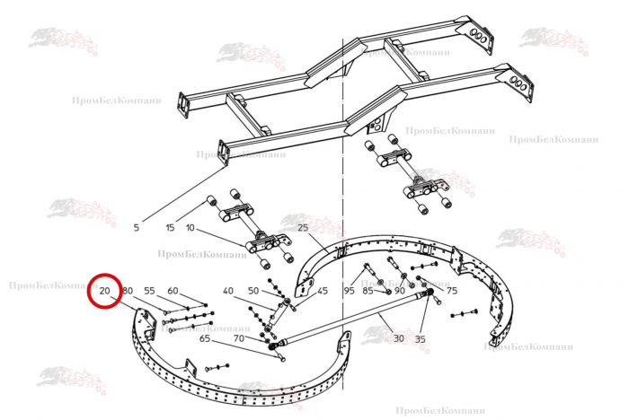 Картинка запчастей: Рама гребенки-звездочка-3 101.01742 для свеклоуборочного комбайна Grimme Rexor 620/630