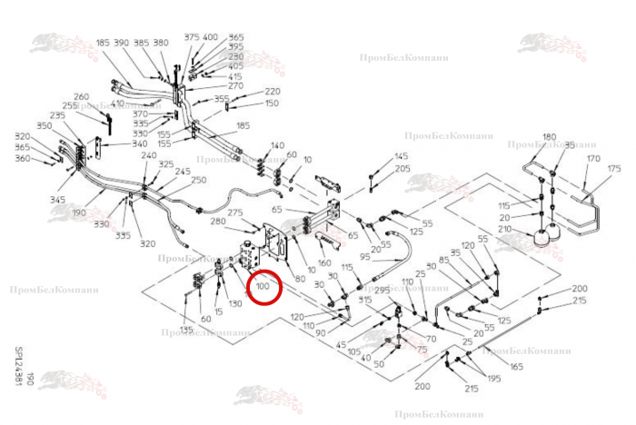 Картинка запчастей: Шестиходовой двухпозиционный переключающий клапан B92.50001 для свеклоуборочного комбайна Grimme Rexor 620/630
