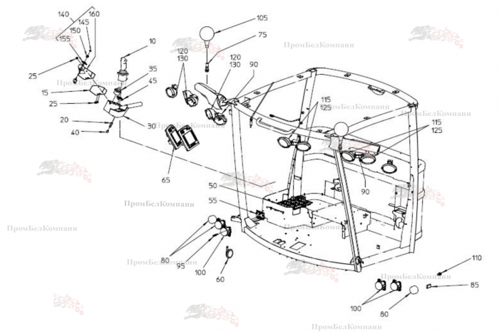 Картинка запчастей: Ходовой рычаг 201.02928 для свеклоуборочного комбайна Grimme Rexor 620/630