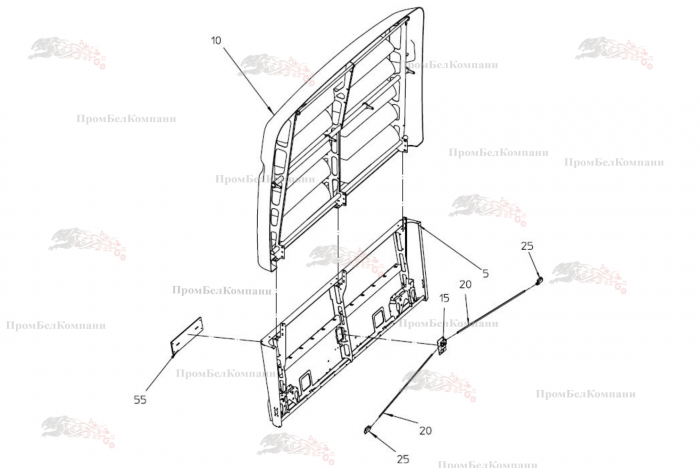 Картинка запчастей: Задняя крышка двигателя SPI.24464 для свеклоуборочного комбайна Grimme Rexor 620/630