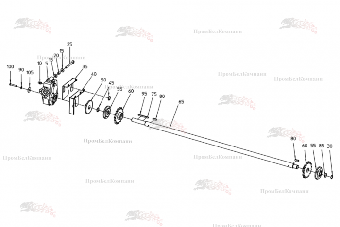 Картинка запчастей: Привод SPI.01380 для свеклоуборочного комбайна Grimme Rexor 620/630