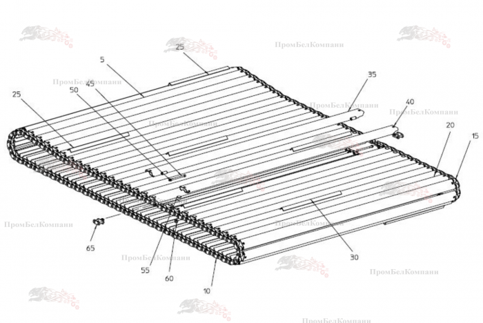 Картинка запчастей: Поперечное дно с проводками SPI.01399 для свеклоуборочного комбайна Grimme Rexor 620/630
