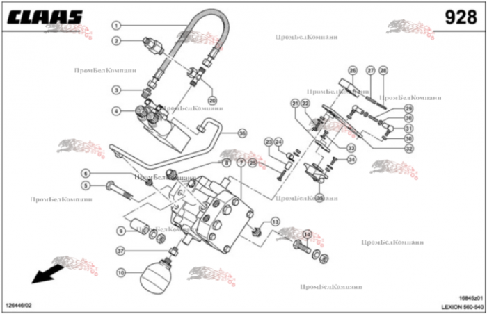 Фотография Гидронасос 0000401761 для комбайна CLAAS LEXION 560