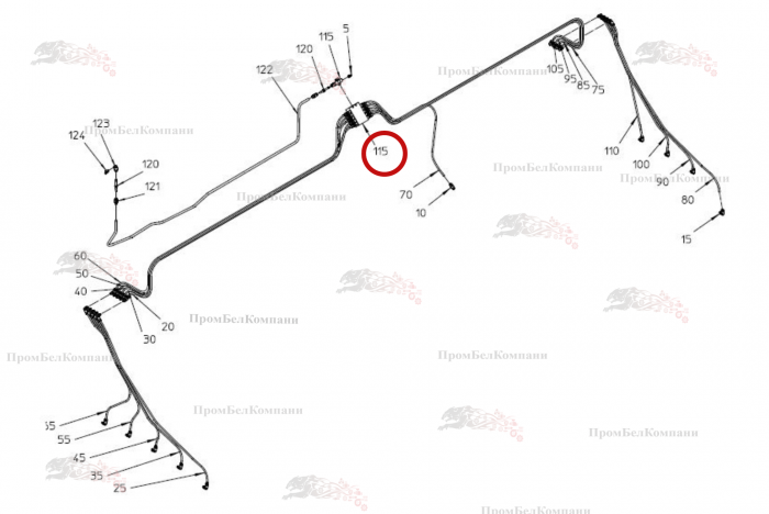 Картинка запчастей: Распределитель VPBM-5-257 B92.50238 для свеклоуборочного комбайна Grimme Rexor 620/630