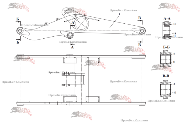 Картинка стрела погрузочного оборудования 350с4.14.01.000 для амкодор 352
