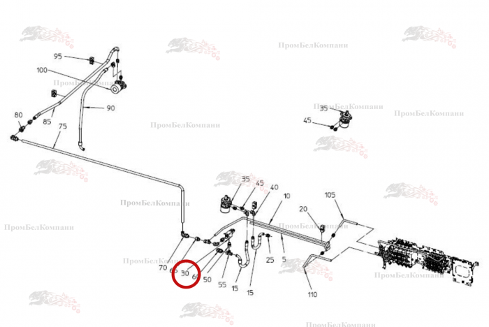 Картинка запчастей: Двухходовой двухпозиционный клапан B92.04063 для свеклоуборочного комбайна Grimme Rexor 620/630