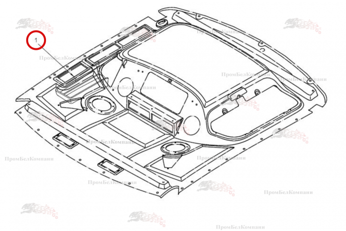 Картинка запчастей: Вставка холодильной камеры B81.01017 для свеклоуборочного комбайна Grimme Rexor 620/630