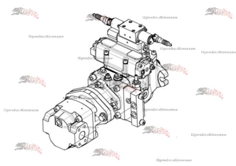 Фотография Гидронасос Bondioli&Pavesi M4PV50-450330AL3BJR-235 ( 354458330238923 ) для КВК-800 ( ПАЛЕССЕ FS80 ) КВС-5-0604330