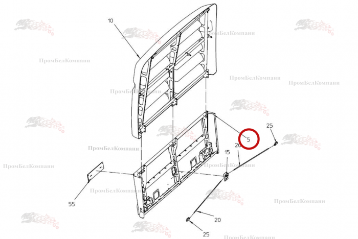 Картинка запчастей: Задняя крышка снизу 100.99392 для свеклоуборочного комбайна Grimme Rexor 620/630