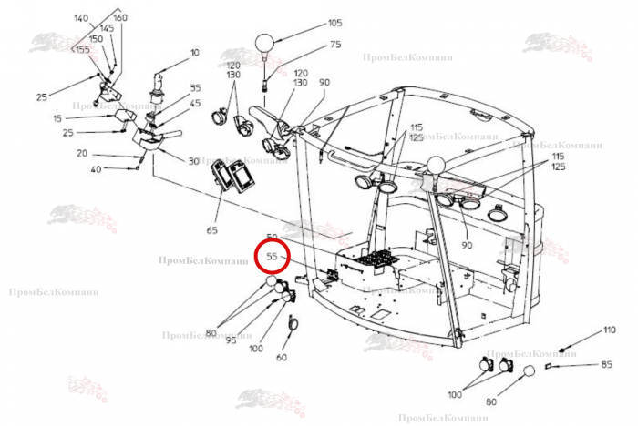 Картинка запчастей: Плата VCS-1 B94.03870 для свеклоуборочного комбайна Grimme Rexor 620/630