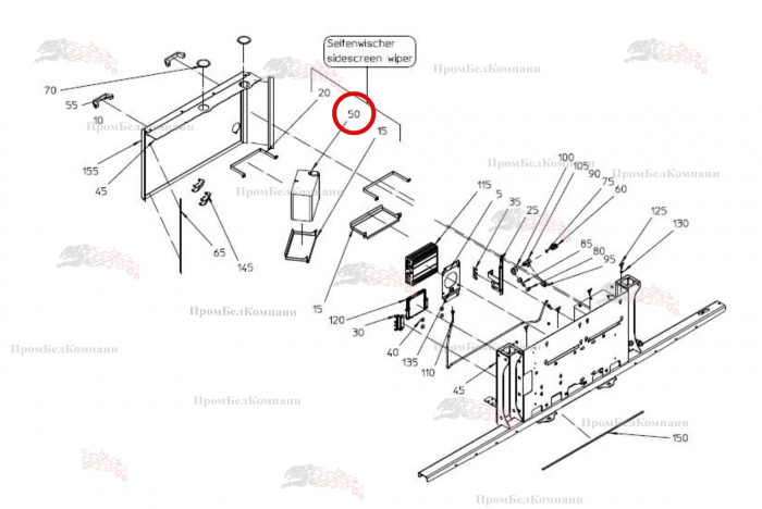 Картинка запчастей: Бачок с насосами B81.00839 для свеклоуборочного комбайна Grimme Rexor 620/630