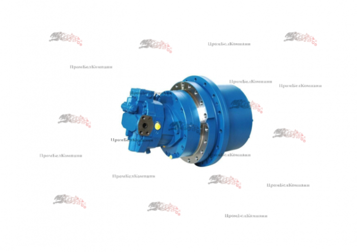 Картинка запчастей: GFT17T2 Редуктор хода / планетарный редуктор Bosch Rexroth GFT 17 T2 8734 / R916014199 / 1007792082/ 11   ( в сборе с гидромотором)