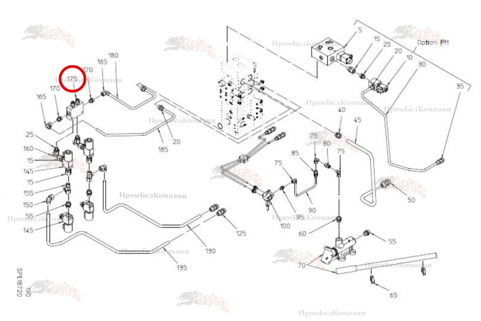 Картинка запчастей: Клапан спуска тормозной B92.04735 для свеклоуборочного комбайна Grimme Rexor 620/630