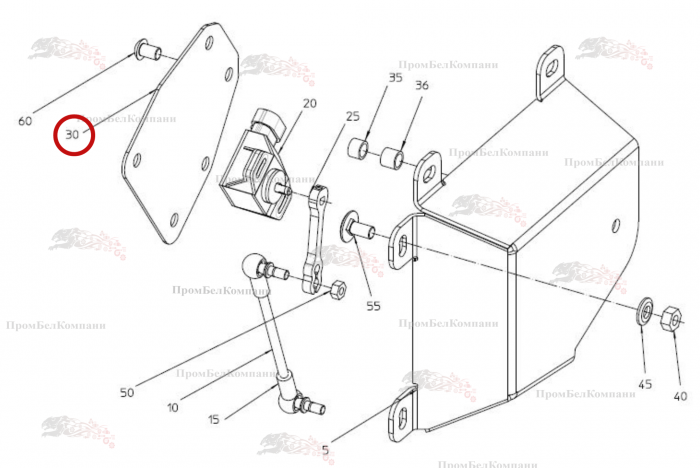 Картинка запчастей: Защитный щиток 015.90408 для свеклоуборочного комбайна Grimme Rexor 620/630