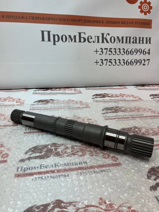 Картинка запчастей: Ведущий вал T23 d37.8 L 328.2 T25 d33 для гидронасоса Sauer Danfoss 90R75 / 90L75