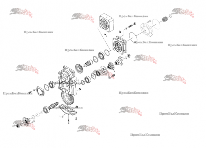 Картинка коробка передач dana spicer 333/h8701 (311/306) для jcb