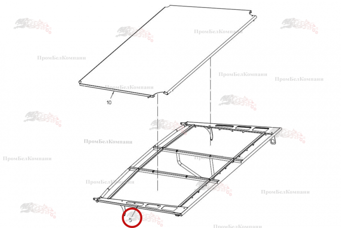 Картинка запчастей: Рама 101.01775 для свеклоуборочного комбайна Grimme Rexor 620/630