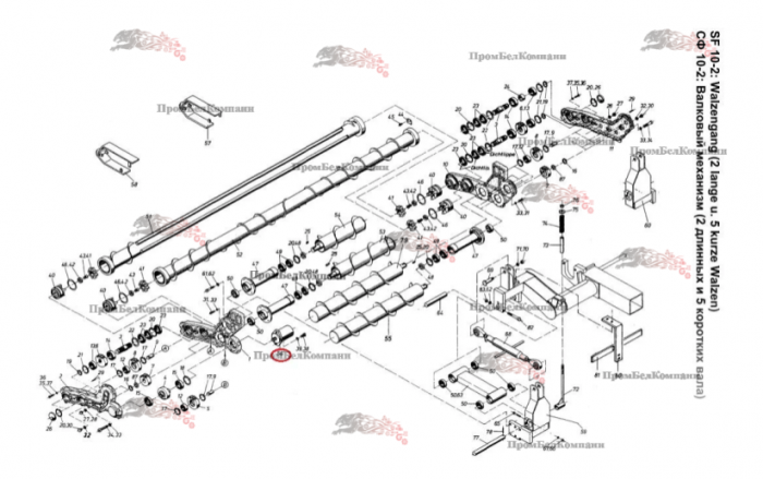 Картинка запчастей: Гидравлический двигатель S1-101-053-042-001 для свеклоуборочного комбайна FRANZ KLEINE SF 10-2 (КЛЯЙН СФ 10-2) 