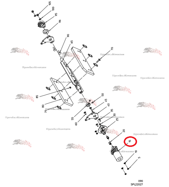 Картинка запчастей: Гидромотор TE390 B92.03775 для свеклоуборочного комбайна Grimme Rexor 620/630