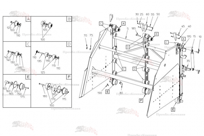 Картинка запчастей: Корпус SPI.24441 для свеклоуборочного комбайна Grimme Rexor 620/630