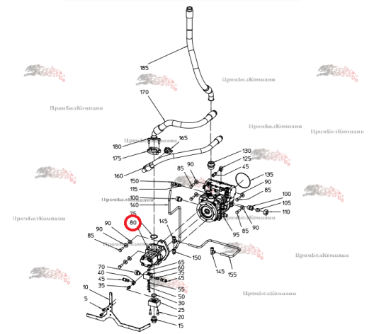 Картинка запчастей: Гидронасос Parker PGP620B0330AD1H3NT5T3S-511A014 7029522042 B92.50698 для свеклоуборочного комбайна Grimme Rexor 620/630
