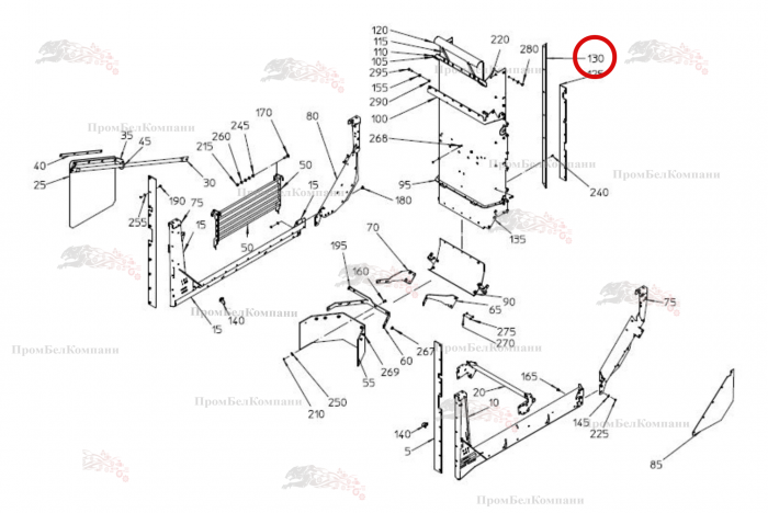 Картинка запчастей: Направляющая планка 076.05664 для свеклоуборочного комбайна Grimme Rexor 620/630