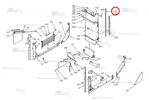 Направляющая планка 076.05664 для свеклоуборочного комбайна Grimme Rexor 620/630