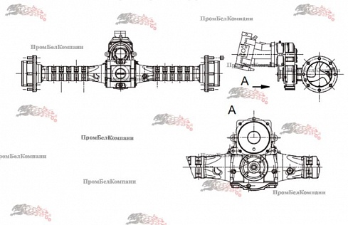 Изображение запчастей: Задний мост Dana Spicer 311/111/206-001 для Амкодор 320 