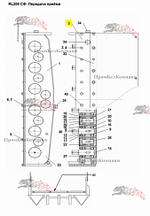 Картинка крышка редуктора 20-m10-007-020-001 spp.15705 для свеклопогрузчика franz kleine (кляйн) rl 200 sf mouse (мышка) 