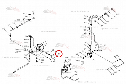 Пневмогидроаккумулятор B92.02199 для свеклоуборочного комбайна Grimme Rexor 620/630