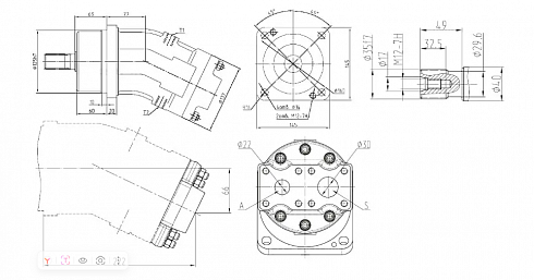 310 Гидронасос аксиально-поршневой PSM-Hydraulics (ПСМ) 310.3.56.03.06 ( PBF10.4.56.03.06, МН56/32.3, 310.4.56.03.06 ) для АМКОДОР 322, АМКОДОР 325, АМКОДОР ТО-18Б, АМКОДОР ТО-18Б2, АМКОДОР ТО-18Д, АМКОДОР ТО-18К, АМКОДОР ТО-28