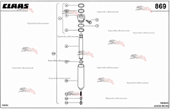 Картинка гидроцилиндр 0000892192 для комбайна claas lexion 560