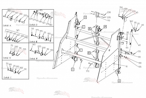 Корпус-транспортер длинный SPI.23149 для свеклоуборочного комбайна Grimme Rexor 620/630
