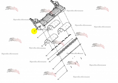 Корпус 100.93398 для свеклоуборочного комбайна Grimme Rexor 620/630