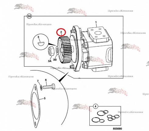 Шестерня JCB 320/08031 458/50047 41Т для JCB JS20MH, JCB 3CX, JCB JS160W, JCB RTFL 926, JCB 214E, JCB 210X LC