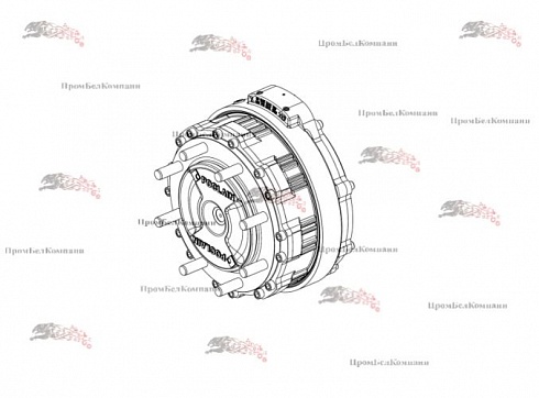B34288T Гидромотор радиально-поршневой Poclain Hydraulics B-PAL-RFRE-MS18-723X-K7-M-X