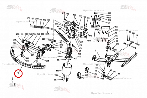 Крепежный зажим 100.99018 для свеклоуборочного комбайна Grimme Rexor 620/630