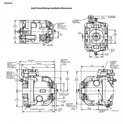 ERL147 / ERL-147C Гидронасос аксиально-поршневой Sauer Danfoss ERL147CLS2620NNN3K5NLA1NNNNNNNNNN ( модель 7000656 ) / ER-L-147C-LS-26-20-NN-N-3-K5NL-A1N-NNN-NNN-NNN для Амкодор 2551, Амкодор 2541