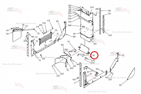 Впускной щиток 015.85539 для свеклоуборочного комбайна Grimme Rexor 620/630